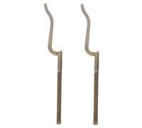 Holibanna 2pcs Metal Money Clip Spring Cash Fixing Clip Portable Credit Card Holder Strong Clamping Force for Organizing Bills Checks Wallet Accessories