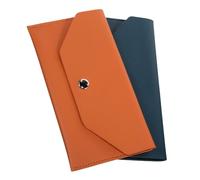Holibanna 2pcs Mini Envelope Wallet Pu Leather Slim Budget Cash Envelope Organizer for Women Financial Planning