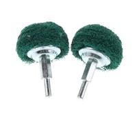 Holibanna 2pcs Mushroom Abrasive Grinding Heads with Fiber Flap Wheel for Rotary Tools Buffing and Polishing Metal Aluminum Stainless Steel Wood Plastic Ceramic Versatile Surface Preparation