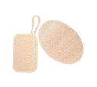 Holibanna 2pcs Natural Loofah Dish Brush Loofah Sponge Scrubber for Kitchen Bathroom