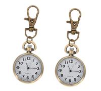 Holibanna 2pcs Nurse Keychain Pocket Watch Key Buckle Design Fob Watch for Healthcare Professionals Lightweight and Practical for Students and Nurses