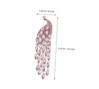 Holibanna 2pcs Peacock Brooch Boutonniere Pins Clothes Brooches Pin Sweater Shawl Peacock Women Sweater Shawl Hat Clips Suit Women Clothes Metal