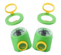 Holibanna 2pcs Portable Insect Observation Boxes with Magnifying Viewer Lightweight Bug Catcher Tool for Outdoor Exploration and Nature Learning