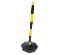 Holibanna 2Pcs Portable Safety Pillar Water-Fillable Parking Delineator Post with Hollow Base, Wind-Resistant Pole Barricade for Garage Parking Aid and Road Safety Guidance