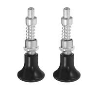 Holibanna 2pcs Pull Pin Spring Knob Weight Stack Gym Pin, Black Plastic Steel Self-locking Latch for Cable Machine and Gym Machine Parts, Fitness Studios