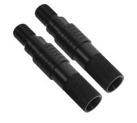 Holibanna 2pcs Quick Release Bite Alarm Adapter for Fishing Rods, Weather Resistant Build with Wide Compatibility, Black PC and Rubber Material, for Fishing the River or Beach