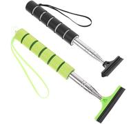 Holibanna 2pcs Retractable Rear View Mirror Wipers 22-101cm Extendable Side Mirror Squeegee Car Window Cleaner Tool for Automotive Exterior Cleaning