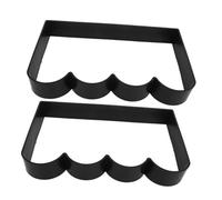 Holibanna 2pcs Reusable Concrete Molds for Garden Pathways Stepping Stone Maker Moulds for Easy DIY Paving for Patios Yards Lawn Decor