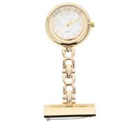 Holibanna 2pcs Rhinestone Quartz Watch Chain Fashionable Clip Pocket Fob for Medical Professionals Daily Water Resistant Chic Design
