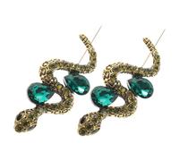 Holibanna 2pcs Rhinestone Snake Brooch Pin Vintage Animal Jewelry for Men and Women Elegant Lightweight Lapel Pins for Daily Wear Banquets Parties and Fashion Accessories