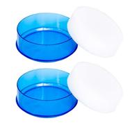 Holibanna 2pcs Round Plastic Finger Wet Sponge Money Counter for Cashier Use Easy Water Absorption, Improving Work Efficiency in Office and Financial Use