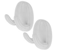 Holibanna 2pcs Self-Adhesive Cable Holders for Household Appliances and Desktop Use, Plastic Wire Clips with No Nails Or Drilling Required, White Delicate Shape Organisers for Tidy Wire