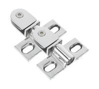 Holibanna 2pcs Shower Door Hinge Glass Door Hinges Frameless Shower Glass Clips Glass Door Mount Hinges Glass Shower Door Support Bracket Shower Door Pivot Hinge Silver Stainless Steel