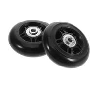 Holibanna 2pcs Silent Luggage Wheels Replacement Swivel Rubber Casters for Suitcase Repair Noise-reducing Travel Wheel for Smooth Mobility and Easy DIY Fix
