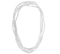 Holibanna 2Pcs Silver Bikini Chain Waist Beads Double-String Beach Waist Chain Belly Beads Body Jewelry for Women Summer Beachwear