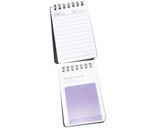 Holibanna 2Pcs Small Spiral Memo Pads Portable To-Do List Notebooks with Tearable Page Tabs for School Office Planning in Purple and Green