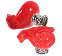 Holibanna 2pcs Snail Shaped Toilet Tank Buttons Toilet Flushing Button Helper with Cute Cartoon Design for Bathroom Decor and Easy Installation