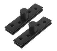 Holibanna 2PCS Stainless Steel Hidden Pivot Hinges for Cabinet Doors Rotation Concealed Door Hardware Robust Support and Minimalist Design for Furniture Applications