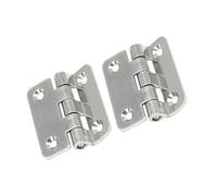 Holibanna 2Pcs Stainless Steel Thickened Door Window Hinges Silent Bearing Metal Cupboard Hardware for Wooden Doors and DIY Projects Silver