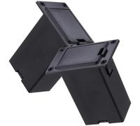 Holibanna 2pcs Sturdy 9v Guitar Pickup Battery Container for Bass and Guitar, Easy to Install Plastic and Metal Battery Storage Box, Surface Mount Design, Lightweight for Home and Indoor Use