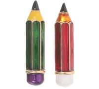 Holibanna 2pcs Teacher Pins Small Pencil Brooch for Students and Teachers, Alloy Material with Bright Enamel, Easy Attachment, for Back to School Events on Schoolbag or Shirt
