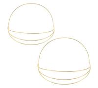 Holibanna 2pcs Tiara Craft Base with 4-layer Iron Headband Frame, Stable and Elegant Crown Headdress Base for Cosplay and Themed Photography, Multi-layered Design Enhances Depth
