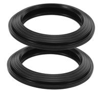 Holibanna 2pcs Toilet Tank Seal Rubber Flush Valve Washer Replacement Leakproof Gaskets for Bathroom Rv Toilets Compatible with Multiple Models DIY Installation