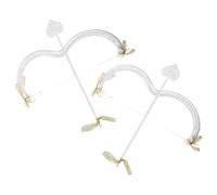 Holibanna 2Pcs White Cupid Bow and Arrow Set - Romantic Valentine’S Day Costume Accessories for Women, Heart-Shaped Love-Themed Props for Party, Wedding, and Couple Cosplay