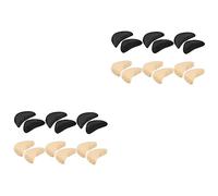 Holibanna 2sets 6 Pairs Shoe Inserts Reusable Toe Cushions Comfortable Sponge Shoe Pads for Fit for High Heels Skin Tone Colors Included 6pairs*2