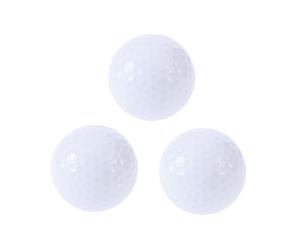 Holibanna 3 Pcs Glow the Dark Balls for Twilight Golf and Glow Ball Tournaments White Durable Polymer Material Re-triggers with Each Hit Glowing at Night