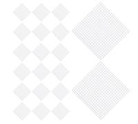 Holibanna 30 Pcs Plastic Canvas Sheets 8x8cm White Square Cross-Stitch Mesh for Embroidery and Weaving in Ends Easy to Cut and Store for Tapestry and DIY Craft Projects