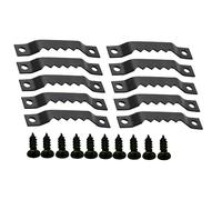 Holibanna 300Pcs Black Serrated Single Hole Picture Frame Hangers with Screws Lightweight Hooks for Cross Stitch and Photo Frames Easy Install Wall Hanging Kit with Hooks and Screws