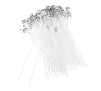 Holibanna 300pcs Pre-waxed Cotton Candle Wicks with Base for Candle Making DIY Bendable Flexible Cotton Core Supplies Waste-reducing Design for Even Burning Handmade Aromatherapy Holiday