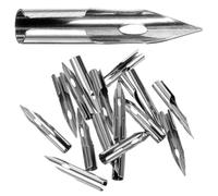 Holibanna 30pcs Fountain Pen Replacement Nibs 0.28mm Small round Dip Pen Tips for Calligraphy Drawing Manga Art Supplies Compatible with Students’ and School Stationery