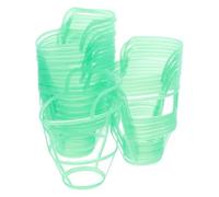 Holibanna 30pcs Hanging Net for Drip Bottle Drip Infusion Bottle Holder Cover Cover Hanging Grid Cages Green