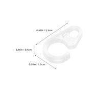 Holibanna 30pcs Plastic Curtain Hooks Flexible Hanging for Wood and Metal Rings Swish-compatible Window Drapery Hooks for Home Decor Easy Install Invisible Design