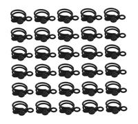 Holibanna 30pcs Reusable Silicone Cable Ties for Wire Harness Management Elastic Cord Straps with Hanging Feature Cable Organizer for Home Office Travel and Electronic Cords