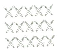Holibanna 30pcs Silicone Cable Ties Reusable Cord Organizer for Data and Charging Cables Flexible Zip Straps for Home Office Travel Non-Scratch Silicone