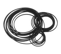 Holibanna 30Pcs Square 1.2Mm Rubber Cassette Player Belts Replacement for Tape Recorder Dvd Drive 30-135Mm Length Compatible Portable Audio and Tape Deck Maintenance