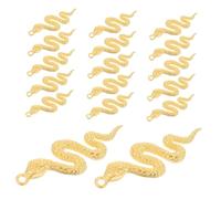 Holibanna 30pcs Vintage Snake Charms Zinc Alloy Snake Jewellery Pendants for DIY Keychain Earrings Bracelets Crafting Multipurpose Animal Pendants with Year Design