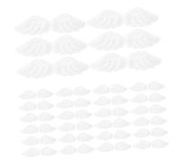 Holibanna 30pcs White Angel Wing Design Cloth Patches for Clothes Repairing and Decoration Lightweight Applique for DIY Sewing Jackets Hats Bags Accessories