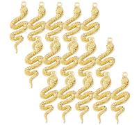 Holibanna 32Pcs Snake Shape Pendant Charms for DIY Jewelry Making Vintage Accessories for Necklaces Bracelets and Earrings Unique Craft Charms for Creative Styles