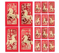 Holibanna 36pcs Large Chinese New Year Red Envelopes Foil Gold Print, Lunar New Year Lucky Money Packets for Spring Festival Celebration, Traditional Hong Bao Money Pockets
