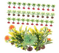 Holibanna 37Pcs Miniature Plants Model Lifelike Tree Figurines for Sand Table Scenery DIY Landscape Decoration for Crafting and Model Layouts