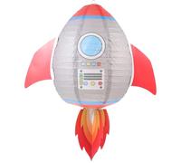 Holibanna 3D Rocket Lantern Space Theme Paper Lanterns Party Ceiling Hanging Decoration for Indoor and Outdoor Use