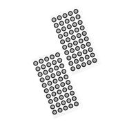 Holibanna 3D Scanner Reflective Tracking Markers, High Reflectivity Tear-Resistant Film Stickers, 6Mm Inner Diameter 10Mm Outer Diameter, 100Pcs for Enhanced 3D Scanning Accuracy and