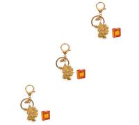 Holibanna 3pcs Adorable Bunny Keychain Unique Ingot Design for Bag Accessories Key Holders and Easter Girls Pendant