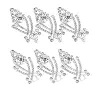 Holibanna 3pcs Alloy Chinese Knots Frog Buttons with Rhinestone Detailing Durable Fasteners for DIY Sweater Cheongsam Cloak Cardigan Sewing Elegant Vintage Style Closure