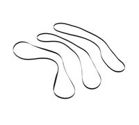 Holibanna 3pcs Black Rubber Turntable Belts Replacement for Record Player and Phonograph, 300mm X 4mm Folded Drive Belts for Vinyl Record Players, Recorder Maintenance Accessories for Home