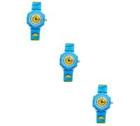 Holibanna 3pcs Cartoon Dinosaur Watch Silicone Boys and Girls Quartz Wristwatch Boy Girl Watch